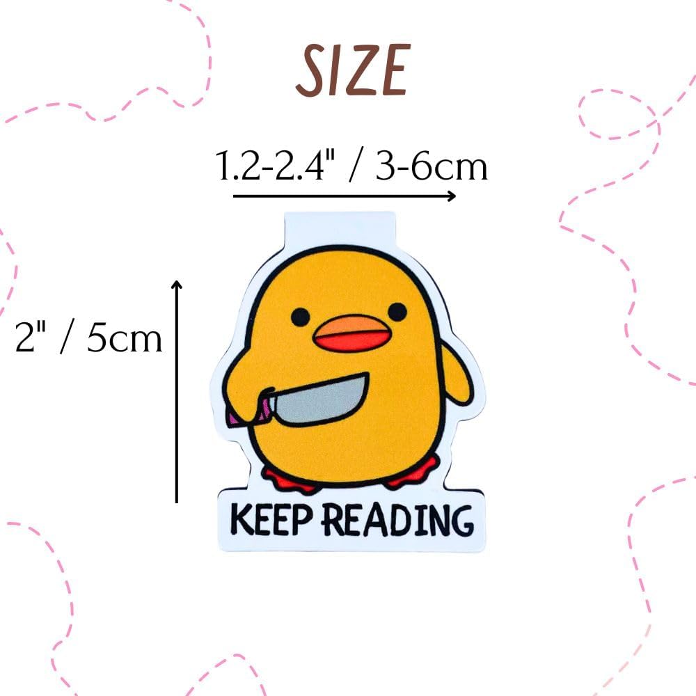 YJ PREMIUMS 9PC Funny Magnetic Bookmarks | Fun Cute Magnet Book Marks Reading Lost Hot Girls Read Books You were Right Here for Women Work Adults Travel School Teacher Office Supplies Gifts