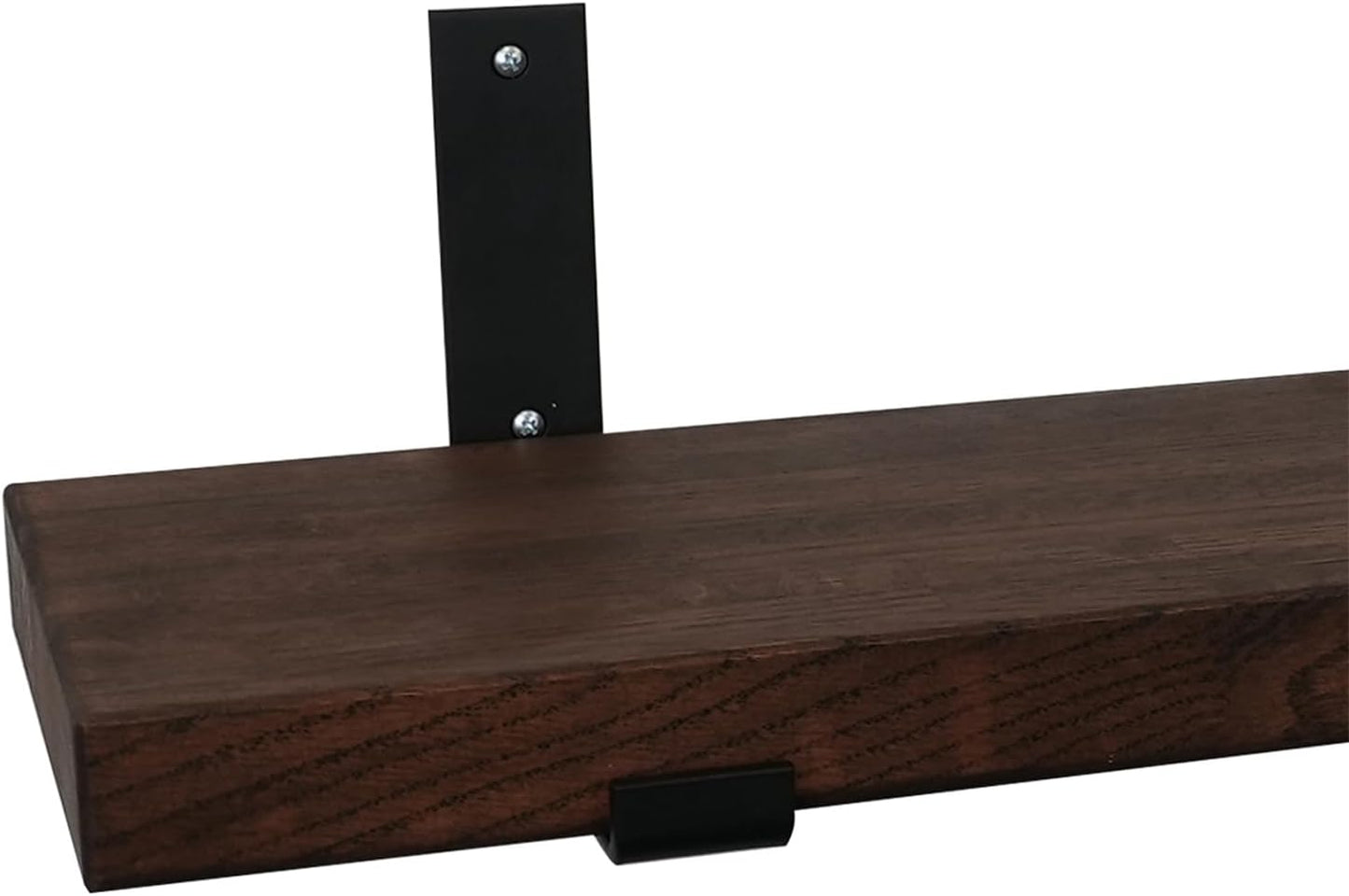 Floating Wall Shelf — USA Grown Solid Hardwood, Dark Oak, 36×7.5×1.5 in