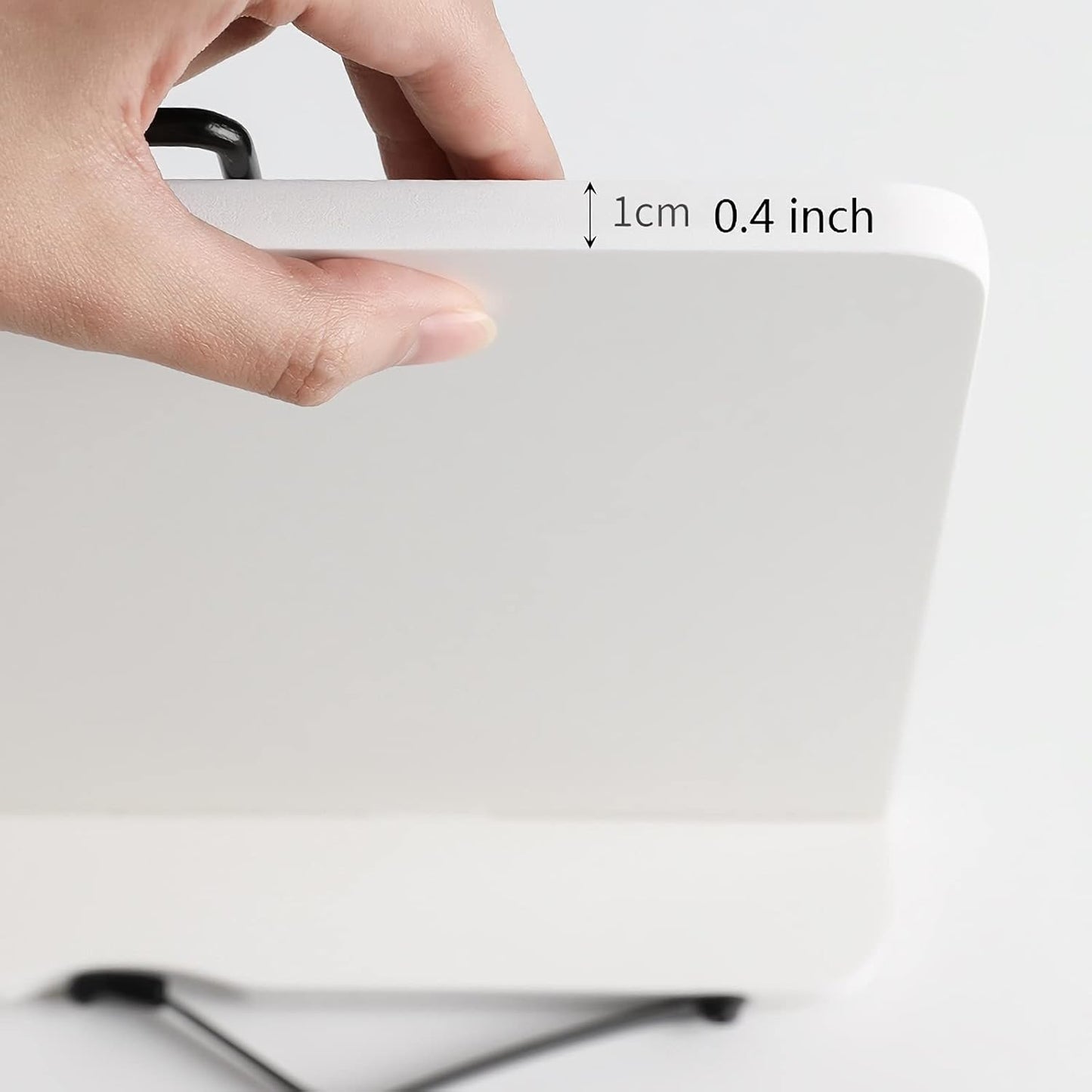 Book Stand Book Stand Holder Adjustable Reading Cookbook Textbook Recipe Stand with for Home Office Laptop Desktop Documents Tablet White (Size : Small) ()