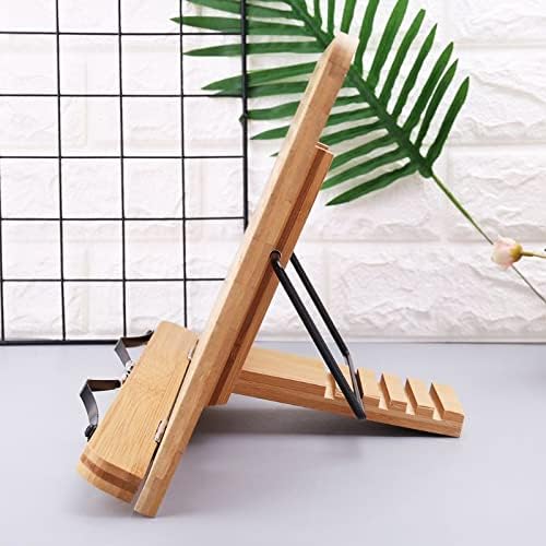 Hollow Adjustable Reading Bookshelf Tray Sheet Paper Clip Foldable Portable Sturdy Bookshelf