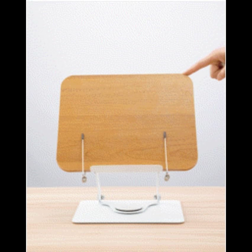 Rotating Woodgrain Reading Stand Learning Multi Functional Elevating Notebook Support