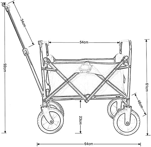 Portable Camping Cart,Camping cart Trolley Foldable,Picnic Trolley Folding Garden Trolley Cart Heavy Duty Multi-Function Shopping Cart for Outdoor Beach Pull Truck