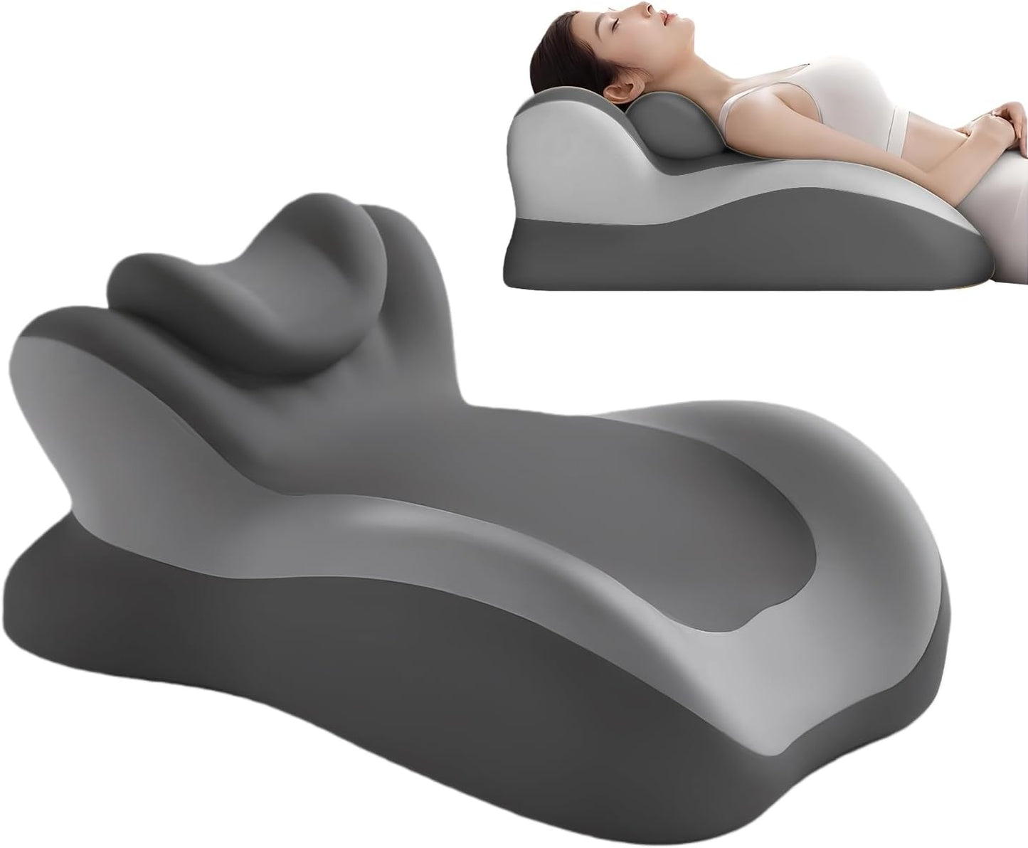 Bed Reading Pillow, Memory Foam Multi-Functional Ergonomic Leg Rest Cushion, Bed Wedge Pillow for Sleeping, Sofa, TV, Chair, Couch, Floor, Desk, Lounge, Travel, Yoga