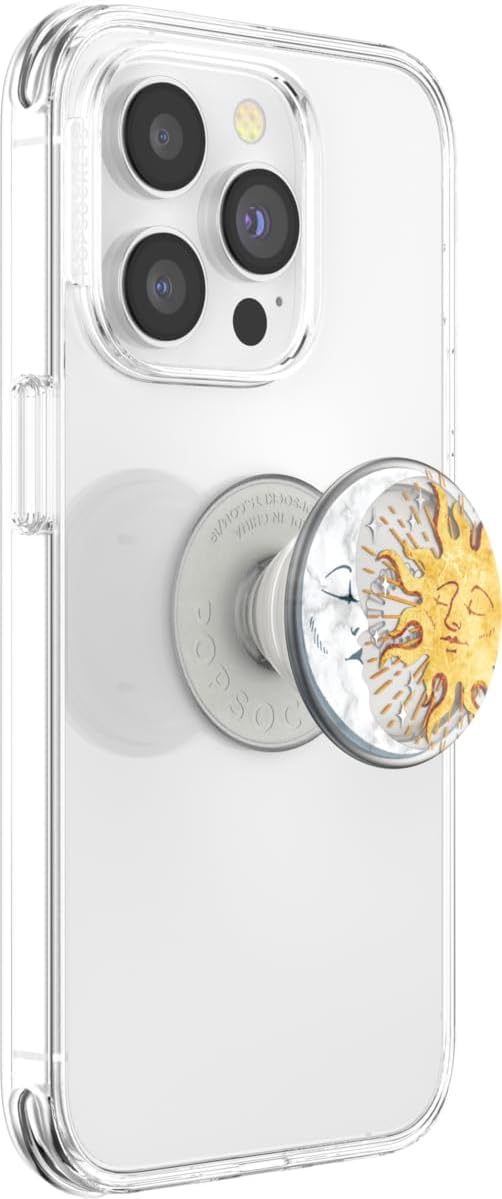 PopSockets Phone Grip with Expanding Kickstand, Adhesive Grip - Sun and Moon