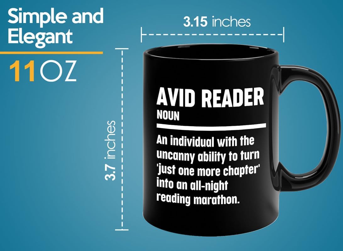 Book Lover Coffee Mug 11oz Black - Reading Marathon - Book Lover Gifts For Women Book Club Book Lovers Gifts Bookworm Book Reader Gifts