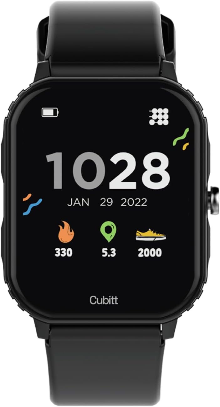 Cubitt Teens Smart Watch Fitness Tracker for Teens, with Heart Rate, Blood Pressure, Blood Oxygen, Sleep Monitor, 20+ games, Alarms, Activity Tracker 1.69'' HR Touch Screen, IP68 Waterproof