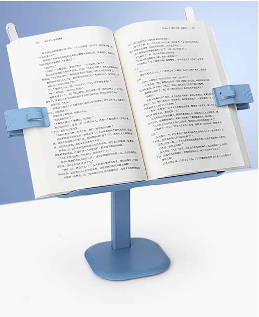 Book Stands and Holders for Reading Reading Rest Book Holder Adjustable Cookbook Documents Holder Portable Bookstands for Recipes Textbook for Kitchen and Office