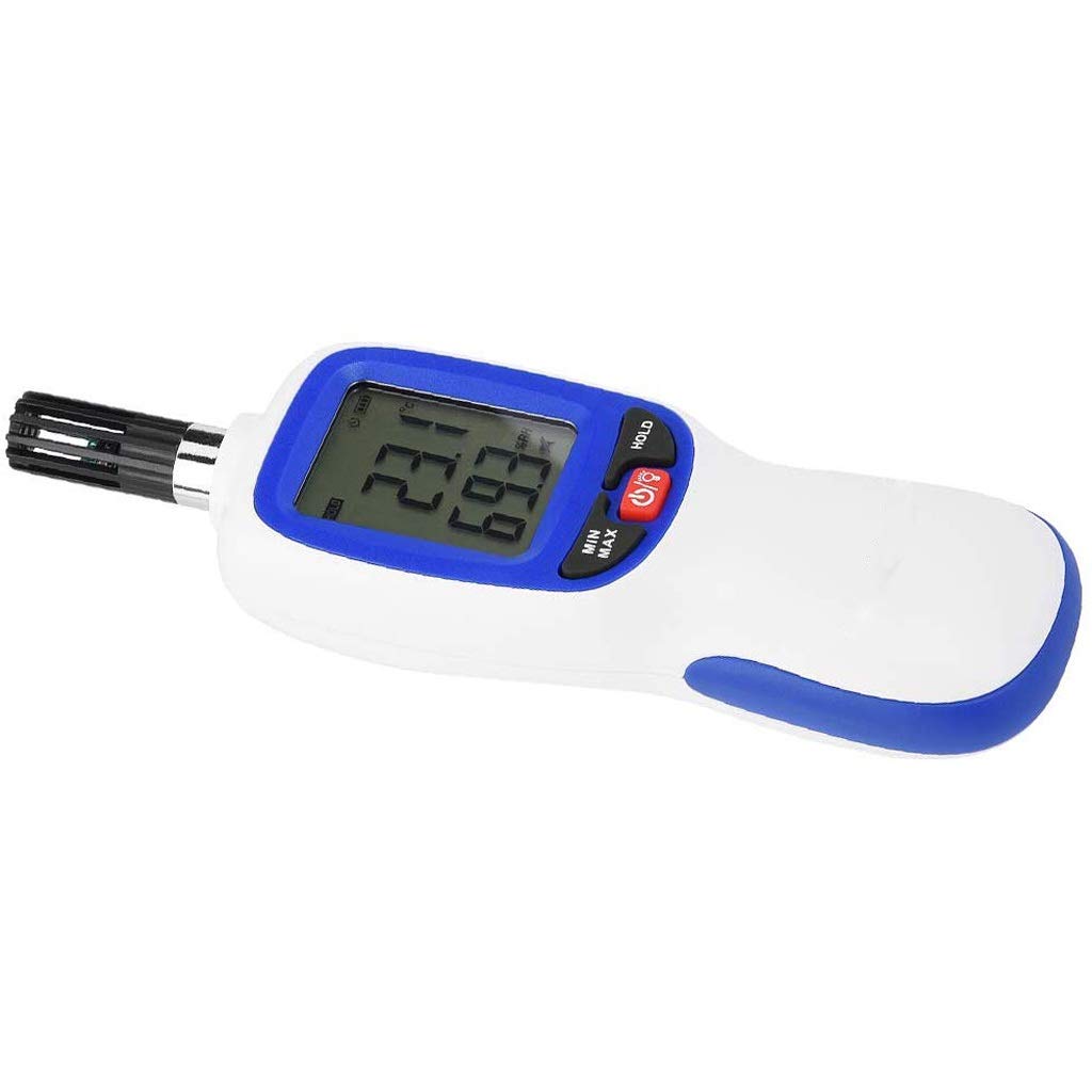 Room Thermometer Large Wall Gauge Meter with Backlight Digital Psychrometer Hygrometer