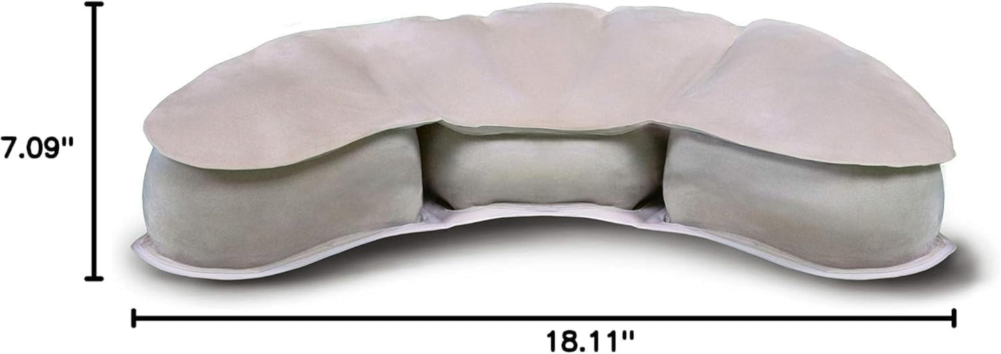Air Meditator Inflatable Meditation Cushion and Travel Pillow – Meditate on Air in Total Comfort with Adjustable Three-Chamber Design for Enhanced Posture and Portability