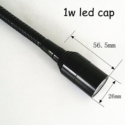 Reading LED Light for Bedside Bedroom Wall Mount Adjustable Gooseneck Black