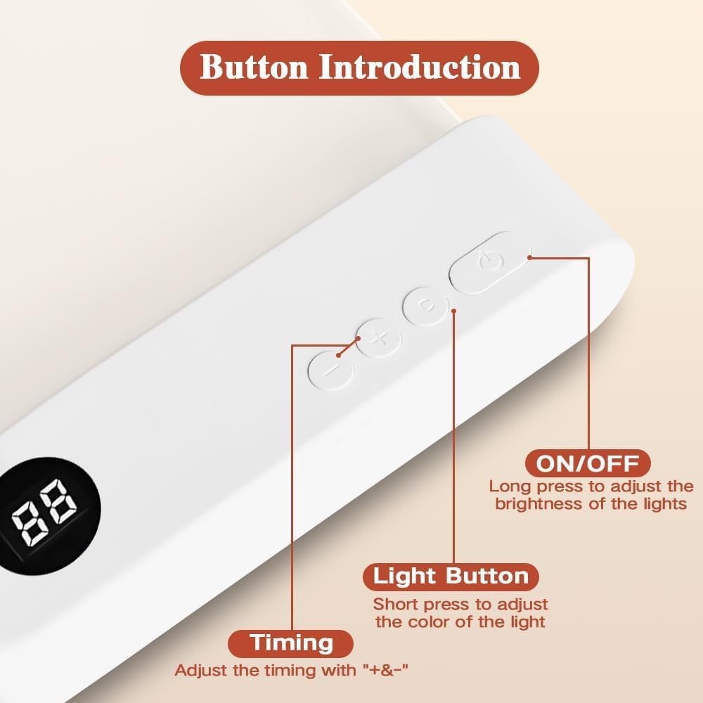 Smart Reading Light, 2026 Upgrade Rechargeable Clear LED Flat Book Light with 3 Colors & Timer, Book Page Light with Brightness Adjustment, Book Light for Reading in Bed (White)