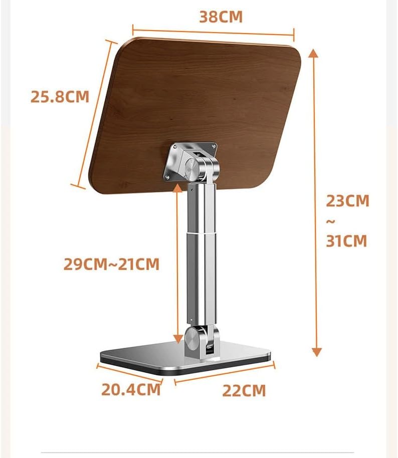 Reading Rack with Adjustable Height Floor Standing Bookshelf Desktop Bed Tool