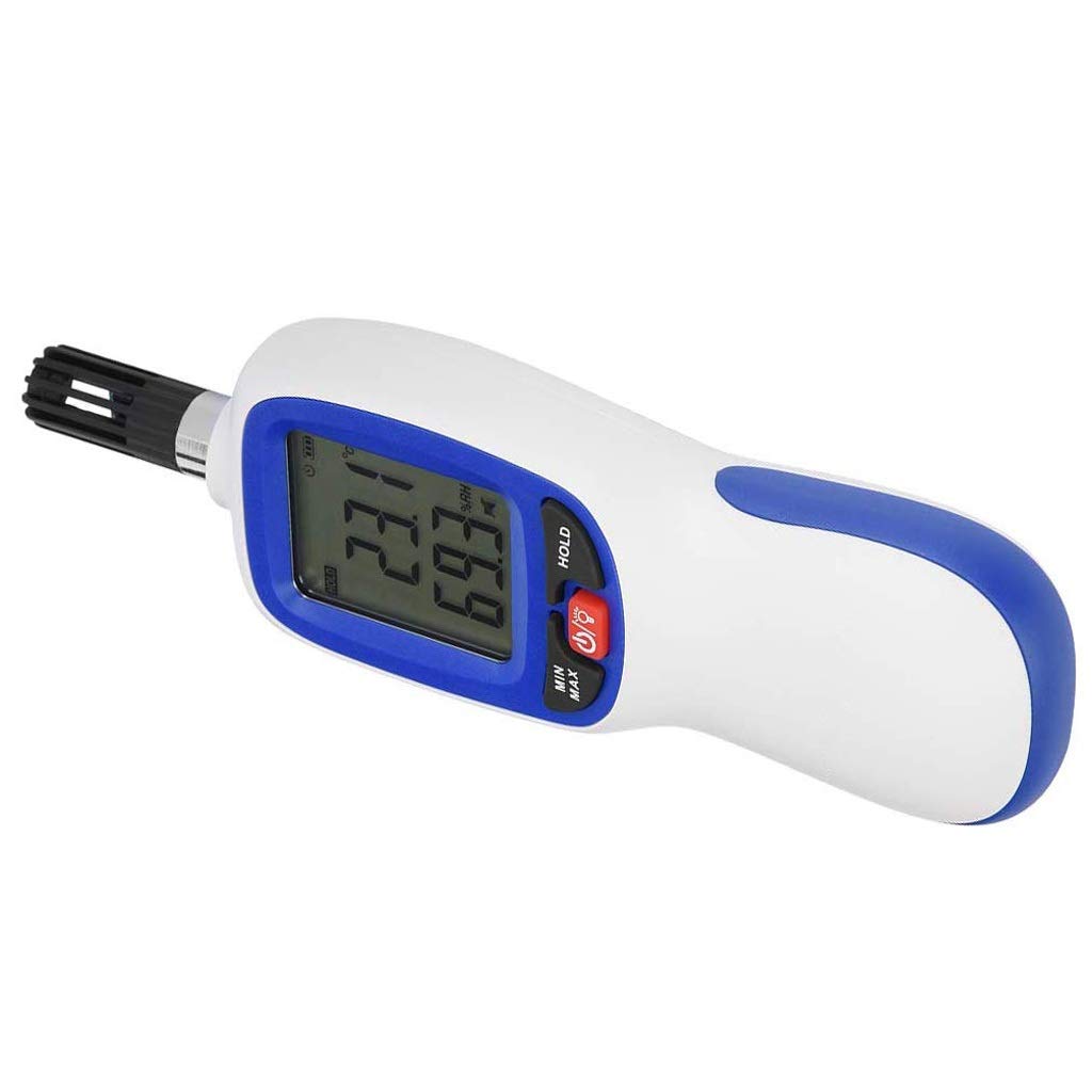 Room Thermometer Large Wall Gauge Meter with Backlight Digital Psychrometer Hygrometer