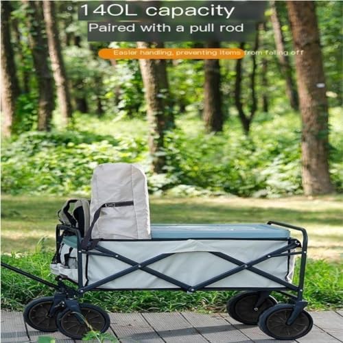 Portable Camping Cart,Outdoor Camping Trolley Cart for Beach and Picnic Foldable and Portable Camp Trailer with Wheels Beach Trolley for Outdoor Activities Camping Gear for Easy