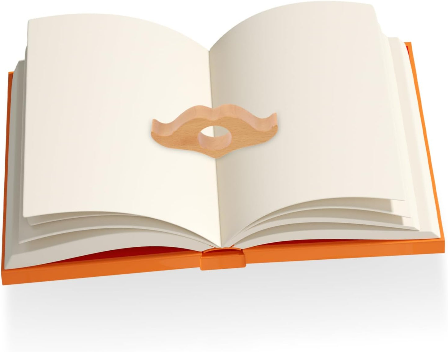 ERINGOGO Strong Durable Book Finger Holder Wooden Thumb Page Holder for Reading Smooth for Easy Grip
