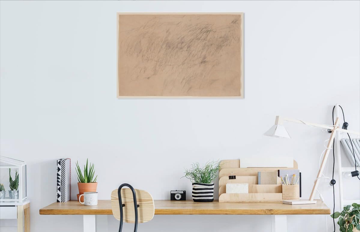 Cy Twombly – Untitled (2) | Post-War Lyrical Abstraction Scribble Painting | Contemporary Abstract Expressionist Artwork | Museum-Grade Giclee Canvas Wall Art Print | 32x24 Inches | Ideal for Reading Room, Creative Studio & Gallery Wall Decor