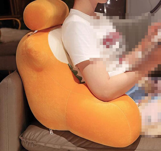 Cartoon Bed Backrest Pillow Office Chair Lumbar Back Cushion Sofa Soft Reading Pillow Plush Rest Neck Support Pillows (Rabbit pattern, 45×65CM/17.7""×25.59""), lww18