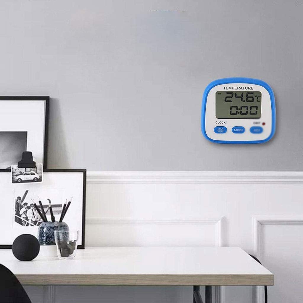 Fridge Freezer Thermometer High Low Temperature Alarms with LED Indicator Digital Refrigeration with Magnetic