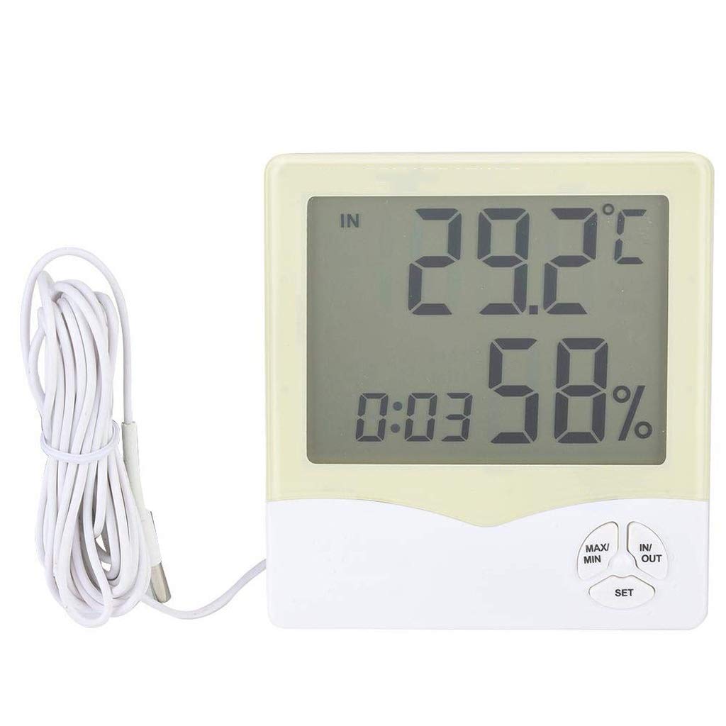 Home Temperature Hygrometer External Probe and Humidity Measuring Instrument Indoor High Precision Electronic Thermometer