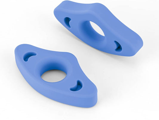 Book Page Holder, 2 Pack Breathable Silicone Thumb Page Holder for Reading, Ideal Book Reader Gifts and Reading Accessories (Small Size, Blue)