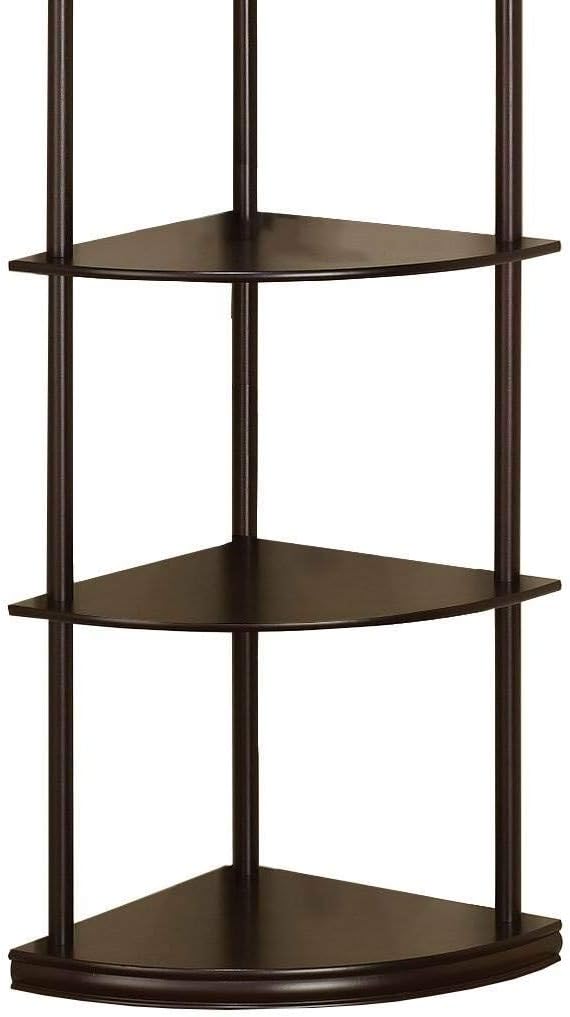 Coaster Home Furnishings - Bonwick - Engineered Wood - 72-Inch 5-Tier Candner Bookshelf with Transitional Style and Open Shelf with Tip-Over Restraint - Bedroom & Home Office - Cappuccino - 800279