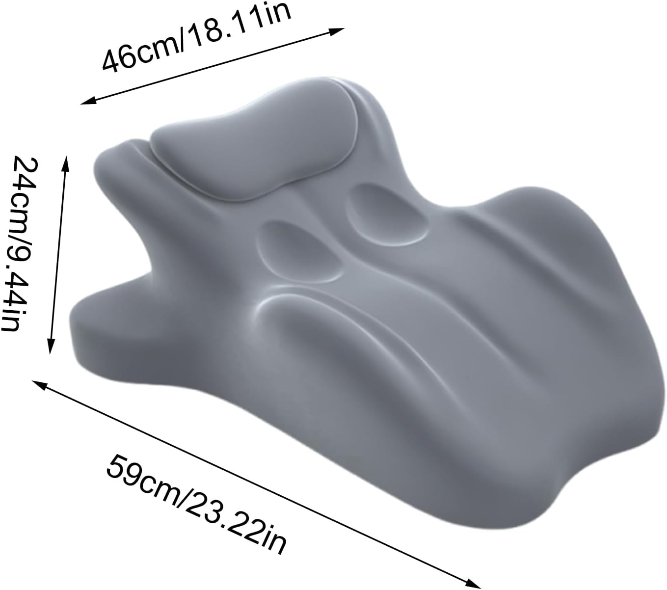 Wedge Pillow - 9.45 inches Adjustable Pillow for Home, Ergonomic Couple Accessory with Pressure Reliefs, Positioning Support Pillows for Reading Dormitory Apartment Bedroom