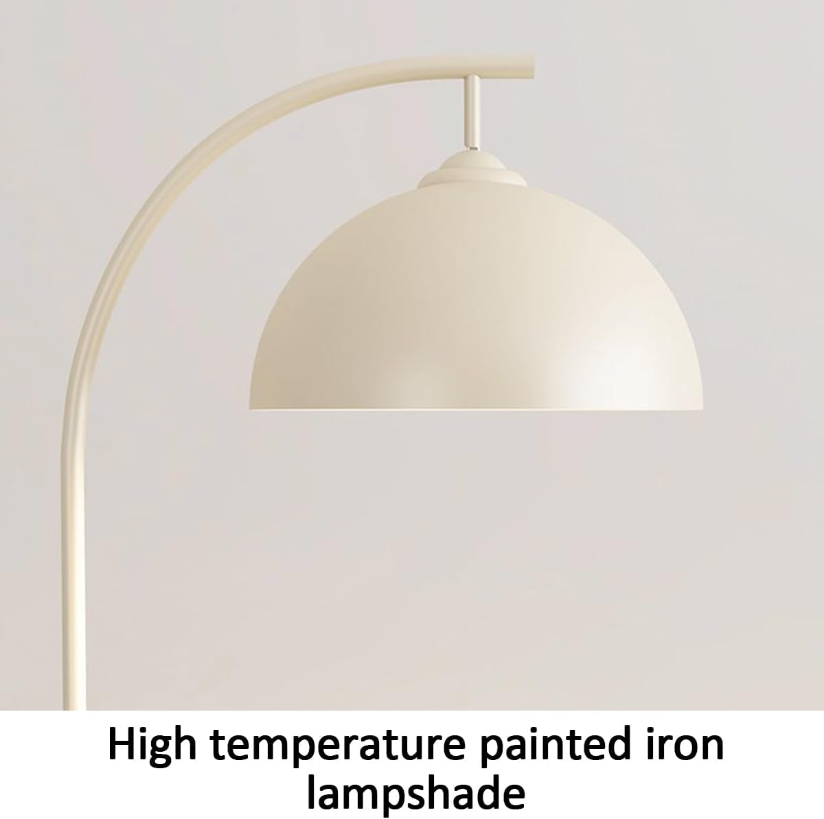 66.9" Arc Floor Lamp with Table Adjustable Height Floor Lamps Nordic Cream Style Tall Standing Light with Adjustable Lamp Head Corner Tall Lamp E27 Base for Living Room Kids Room