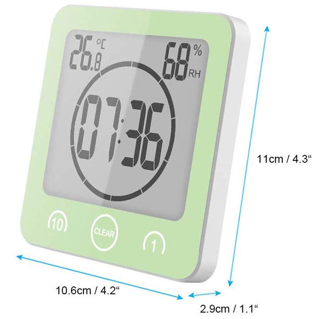 Room Thermometer - Mute Waterproof Bathroom Electronic(D)