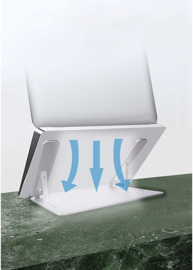 Laptop Stand, Desktop Rotating Metal Heat Dissipation Bracket, Aluminum Alloy Folding Computer