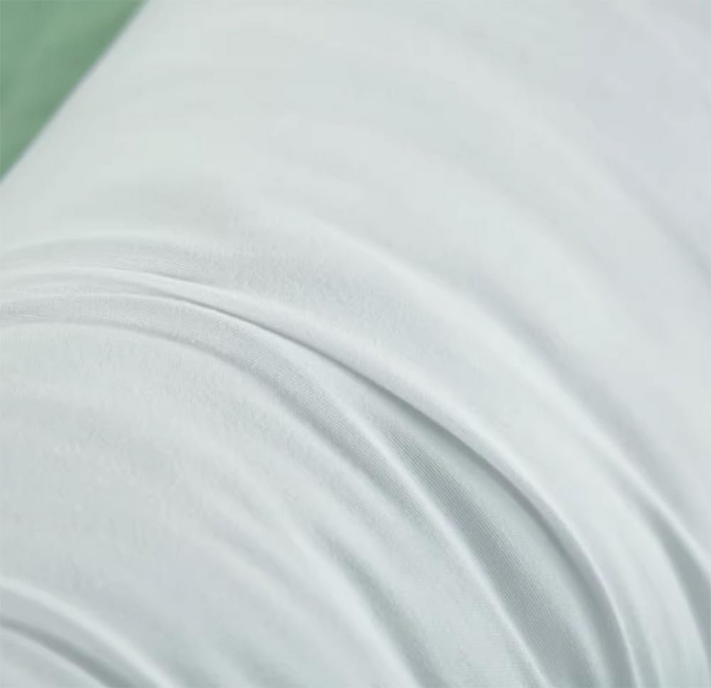Beauty Salon Long Bolster Pillows Massage Cylinder Neck Support Bolster Cushion Cotton Sleeping Knees Round Roll Pillow (Pea Green, 70CM/27.56Inch)
