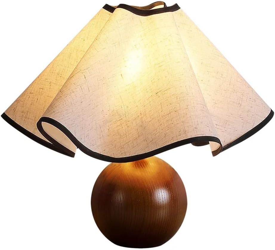 Modern Style Light Reading Bed Warm Light Table Light Table Lamps for Bedroom Living Room Office Indoor Home Decorative Fixture(Wood Color)