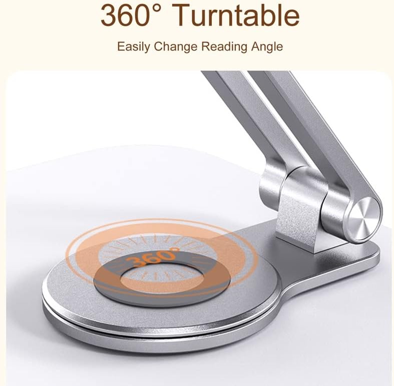 Adjustable Height Angle Foldable Book Holder Aluminum Alloy Reading Textbook Stand for Big Heavy Books Studying Room