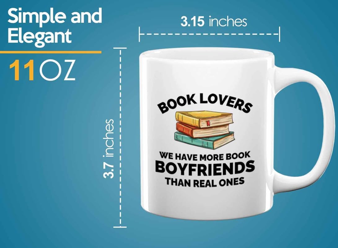 Book Lover Coffee Mug 11oz White - We have more - Gift For Poets Bookish People Bibliophile Librarian Book Club Reader