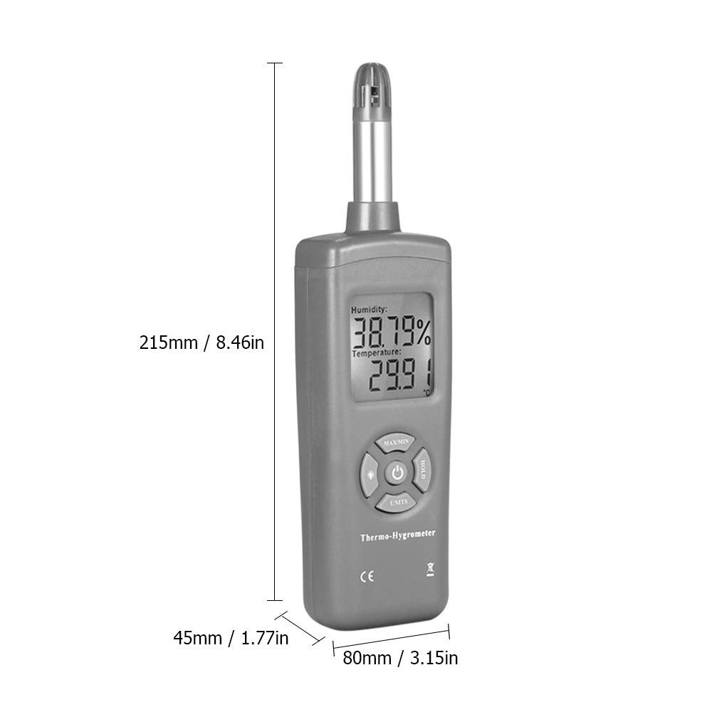 Temperature Instruments Digital Thermometer Hygrometer Humidity & Sensor Pyrometer Psychrometer