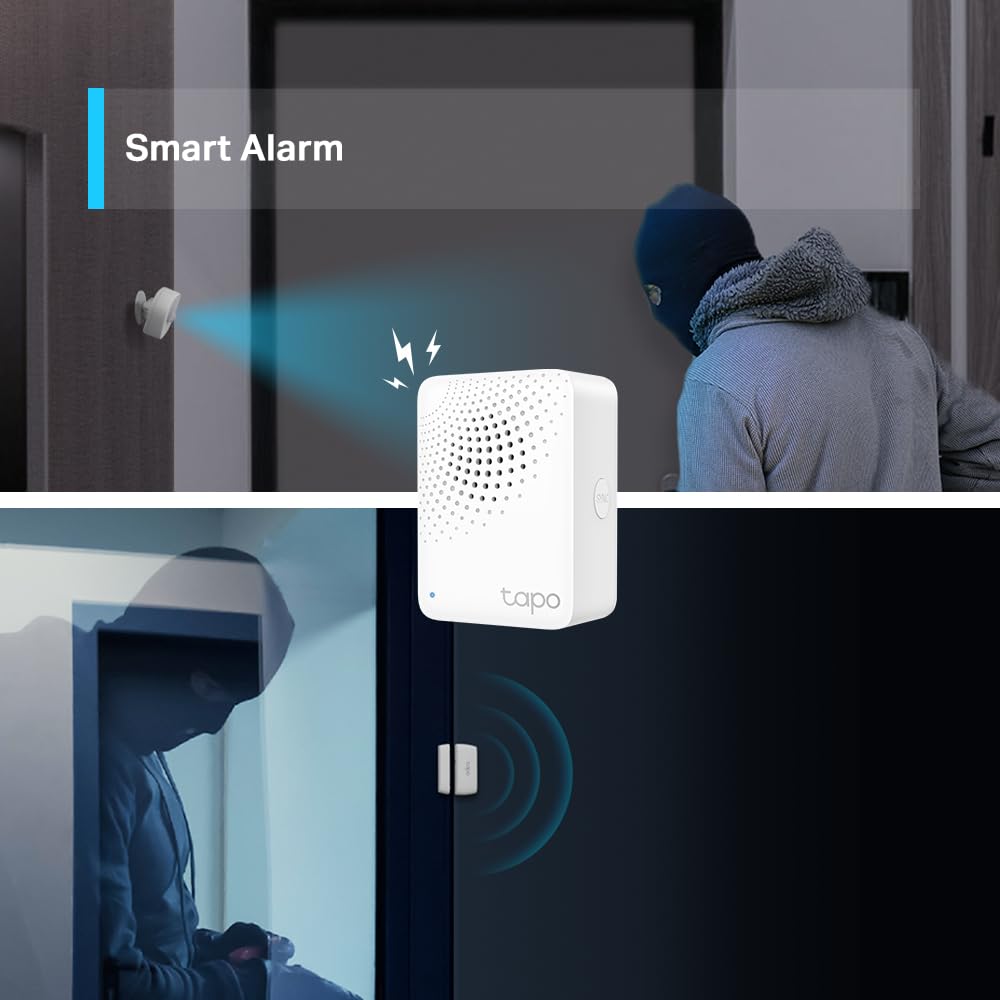 TP-Link Tapo Temperature and Humidity Sensor Starter Kit: T310 Sensor + H100 Hub (High-Accuracy Swiss-Made Sensor | Real-Time Notifications | Long-Lasting Performance)