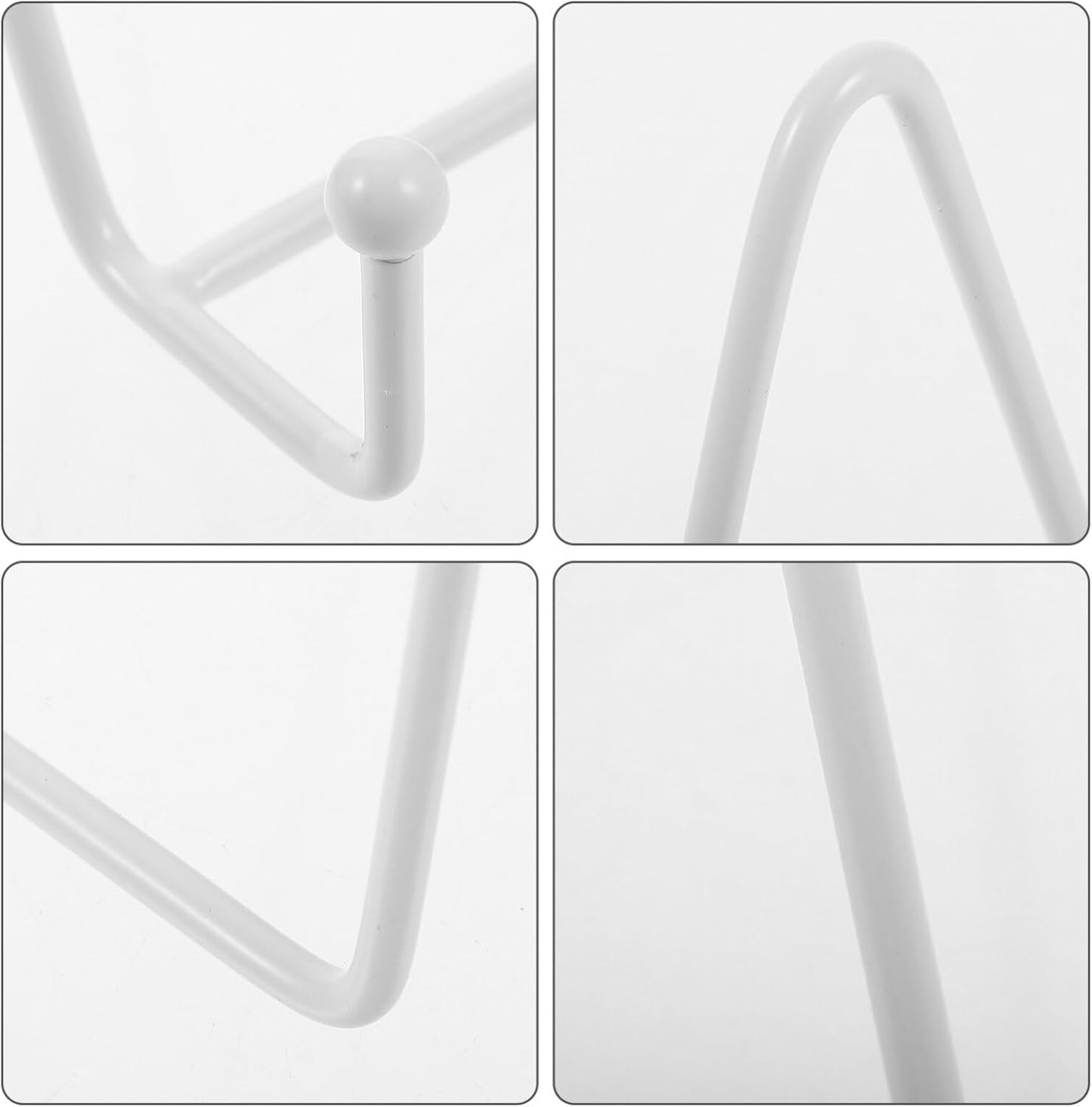 Alipis Plate Stands for Large Heavy Duty Display Metal Picture Frame Holder Stand Table Top Easels for Decorative Platter, Book, Plaque, Photo White