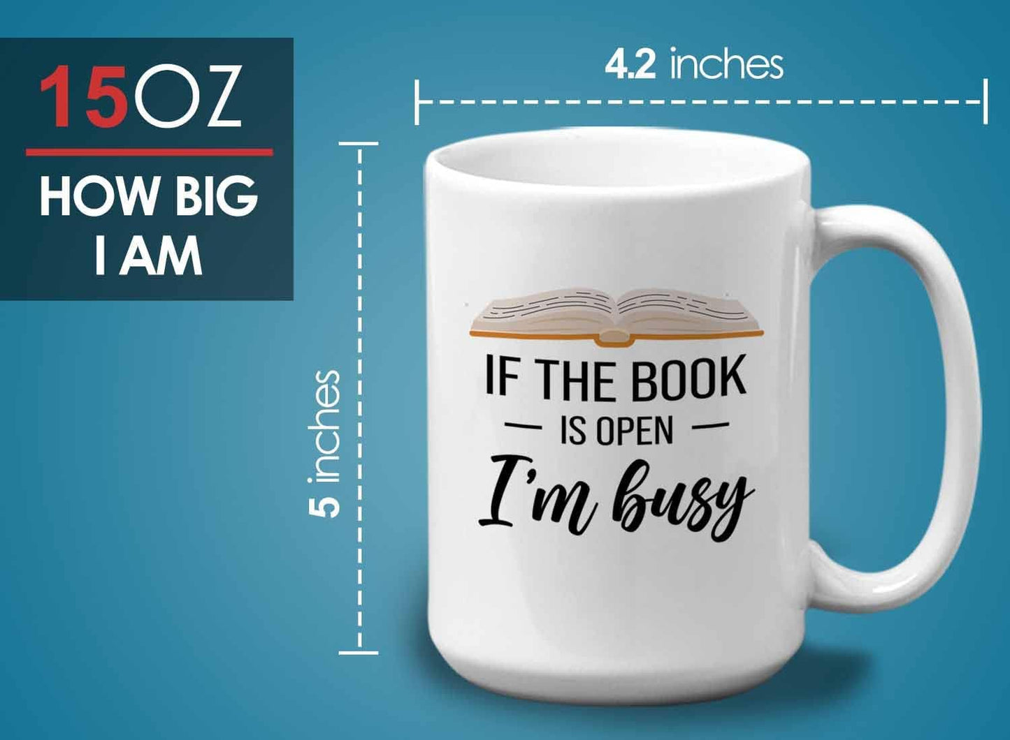 Bubble Hugs Book lovers Coffee Mug 15oz White - If Book Open - Author Writer Library Library Editor Introvert Lovers Cat Chill Relax Bookworm Reading