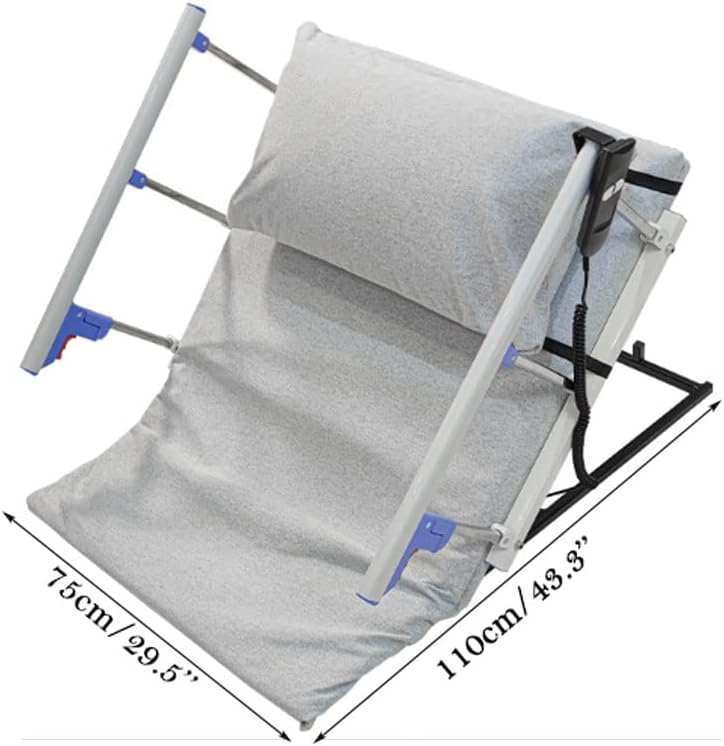 Electric Adjustable Bed Backrest，Electric Lifting Bed Backrest Electric Lifting Bed Backrest W/Remote Control & Foldable, Removable Armrests Portable Pillow Lifter Nursing Lifting Mattress B