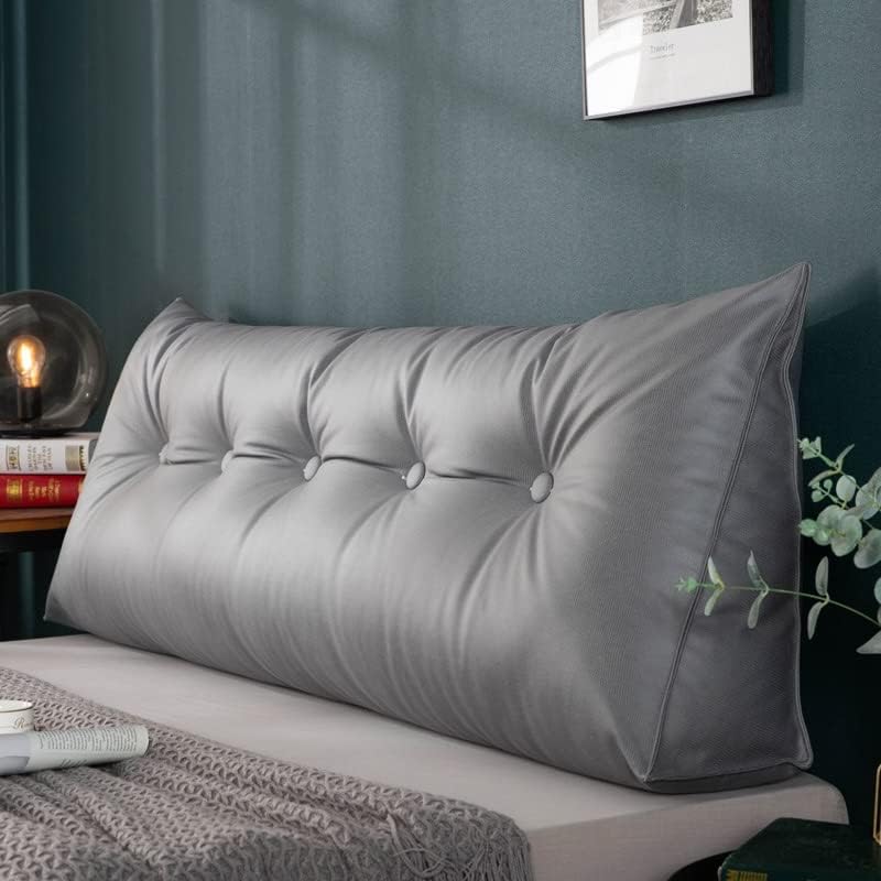 Konsilsa Headboard Pillow, Support Pillow Soft Upholstered Wedge Pillow Cushion Triangular Reading Pillow Back Rest Pillow (Color : H, Size : 80x50x20cm(31x20x8inch))