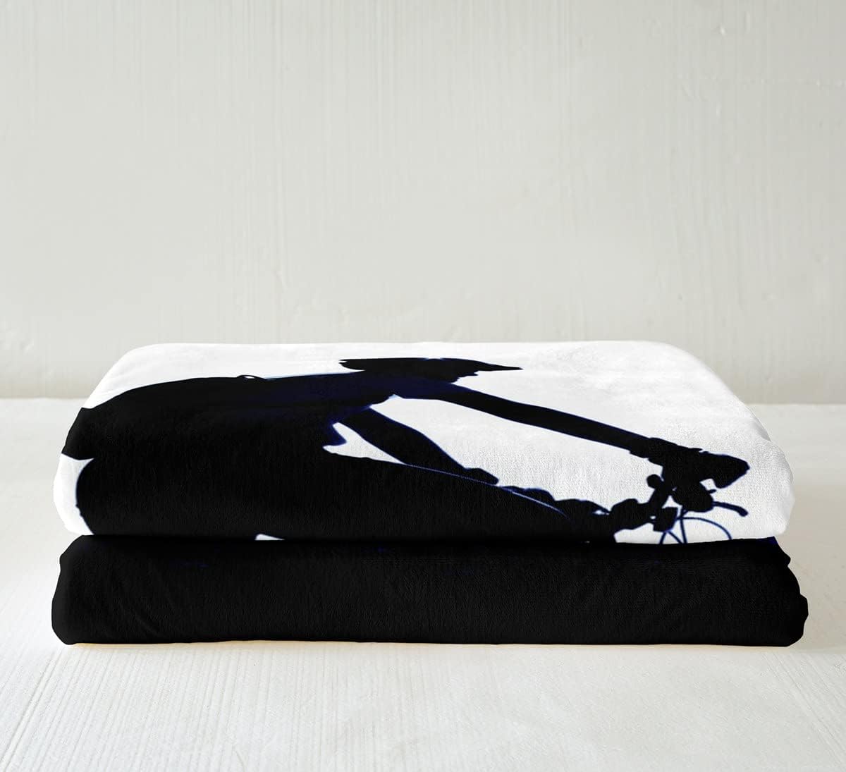 Mountain Bike Fleece Flannel Throws Motocross Racer Extreme Sport Theme Soft Cozy Fleece Blankets for Kids Boys Girls 3D Dirt Bike Decor Throw Blankets Bicycle Rider for Sofa Bed Couch