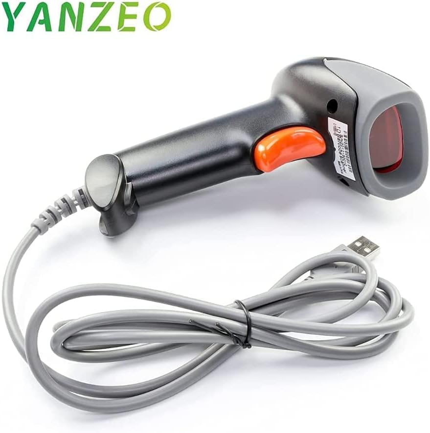 YANZEO USB Barcode Scanner,CCD Barcode Scanner for Computer - Plug and Play Fast & Accurate Scanning,for Books,Office, Warehouse,Store (L1100 CCD)