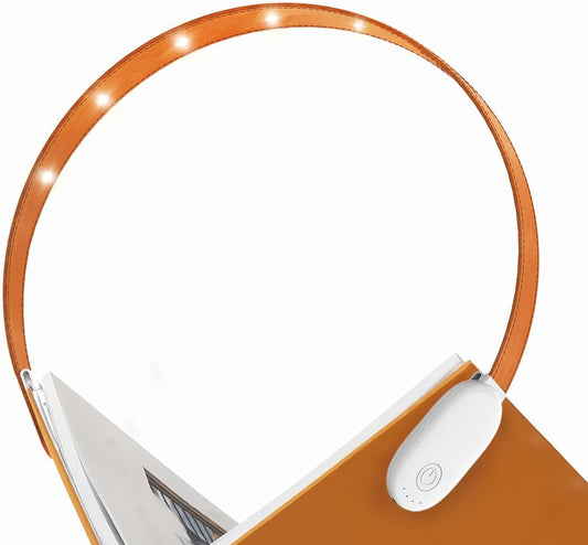 Rechargeable Clip-On Reading Light, 4 Color Temperature Modes, Stepless Brightness Adjustment, Eye-Caring, Perfect for Bedtime Reading