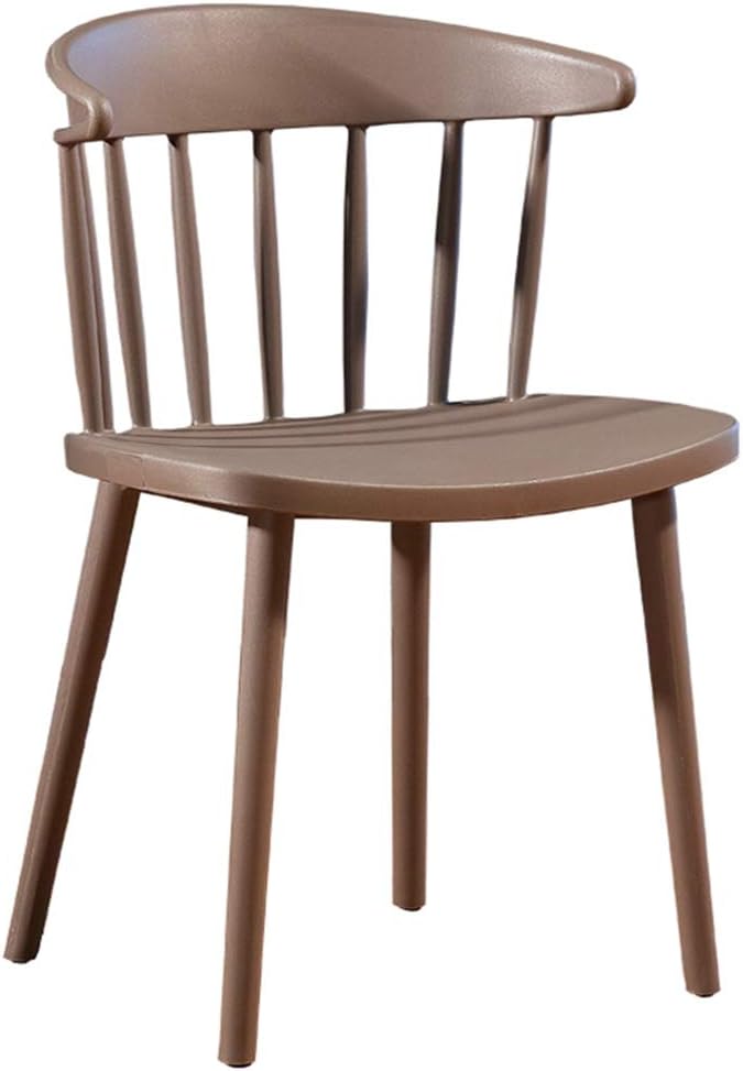 RXBFD Comfortable Chair Modern Minimalist PP Plastic Dining Chair,Nordic Fashion Comfortable Backrest Coffee Side Chair,for Living Room/Cafe/Lounge/Study Room/Dining Room/Pub Leisure Chair