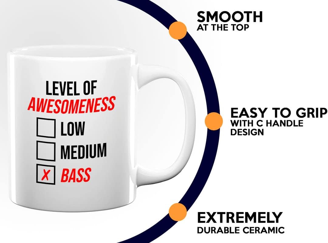 Book Lover Coffee Mug 11oz White - Level Of Awesomeness Low Medium books - Pianist Keyboard Instrument Piano Lover Musician Music Teacher Music Lover