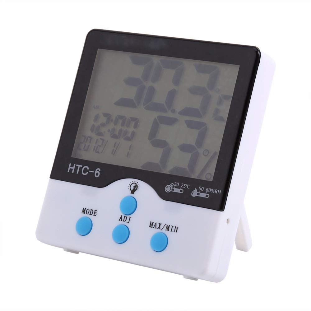 High Accuracy LCD Digital Thermometer Hygrometer Indoor Electronic Temperature Humidity Meter Clock Weather Station
