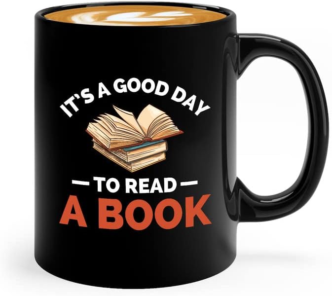 Librarian Coffee Mug 11oz Black - It's a good day to read a book - Gift For Poets Bookish People Bibliophile Librarian Book Club Reader