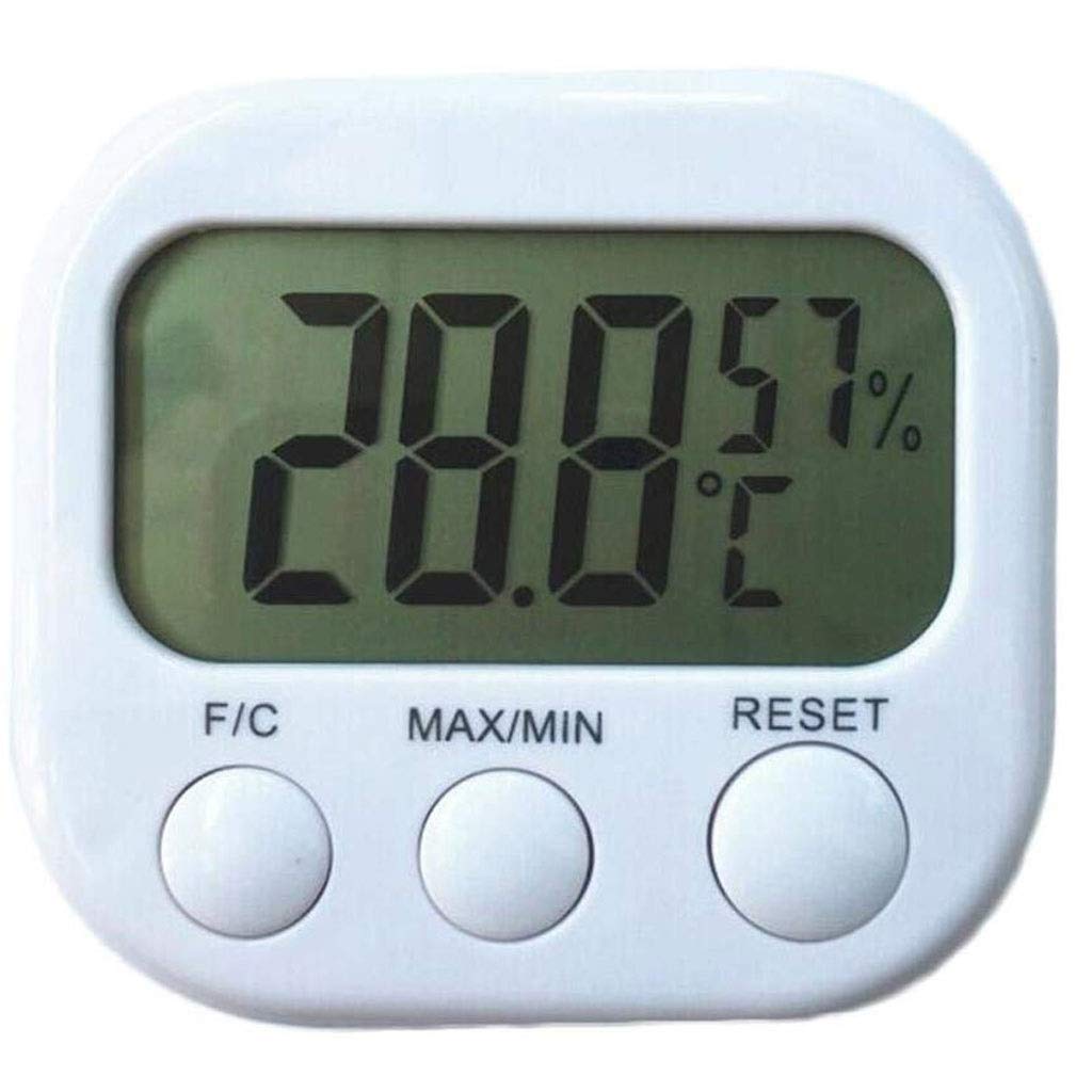 Room Thermometer - High Precision Hygrometer (8.5 * 7.5cm) White