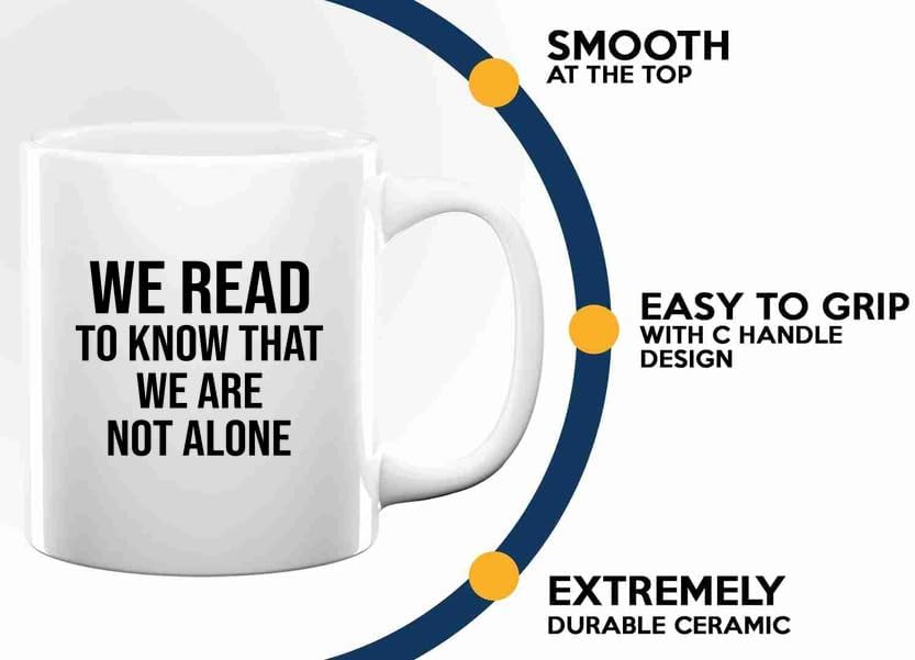 Book Lover Coffee Mug 11oz White -we read - Book Lovers Gifts Book Reader Gifts Book Club Gifts Book Reading Cup Reading Gifts