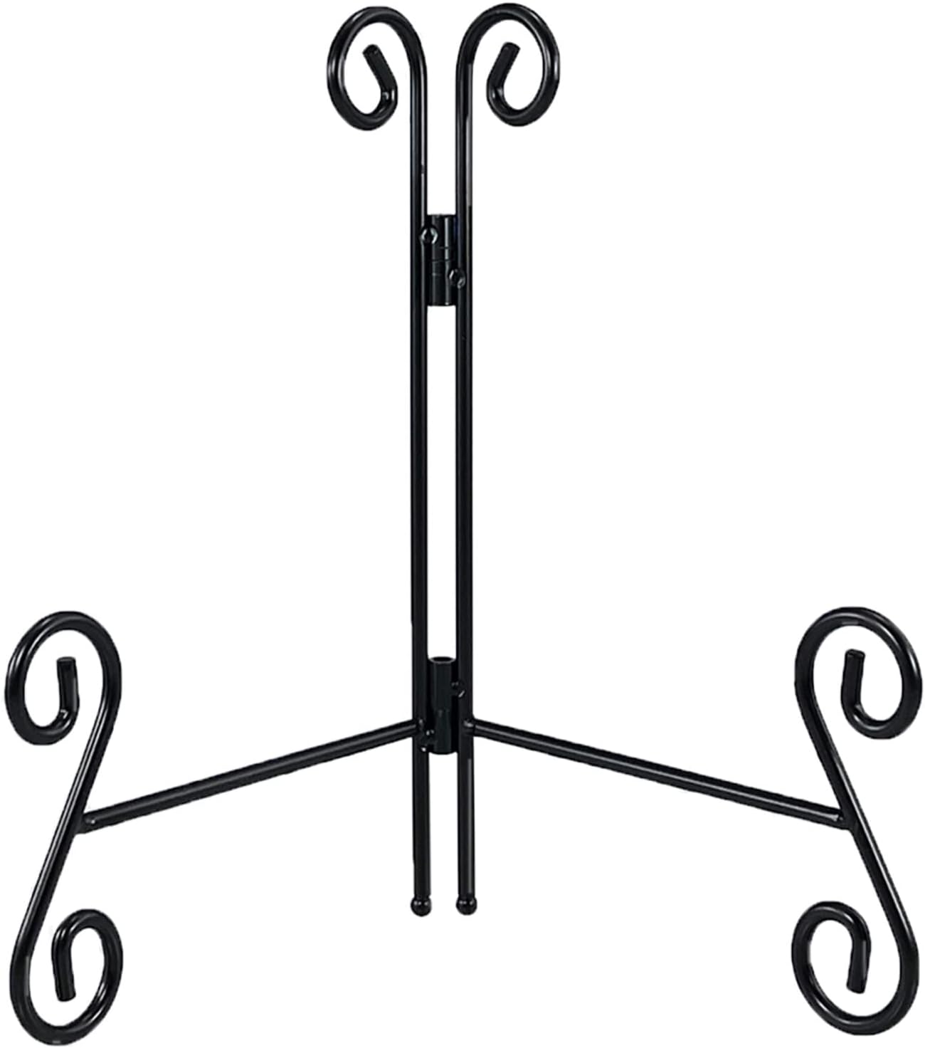 6 Inch Plate Stands for Display, 1Pack Black Iron Adjustable Easel Stand for Photo Picture Frame Plate Album and Home Decoration