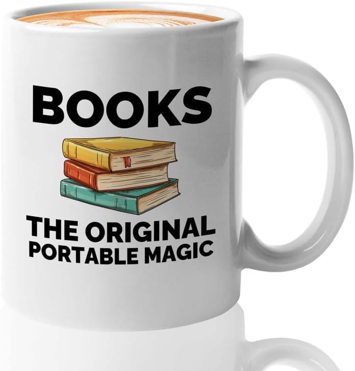 Book Lover Coffee Mug 11oz White - The original - Gift For Poets Bookish People Bibliophile Librarian Book Club Reader